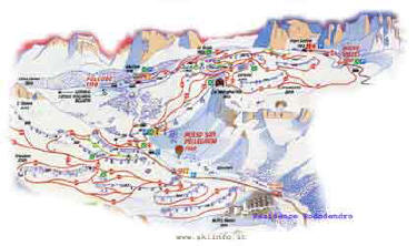 Ski Area 3 Valli per settimane bianche a Moena in appartamento in affitto